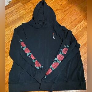 Skeleton rose hoodie